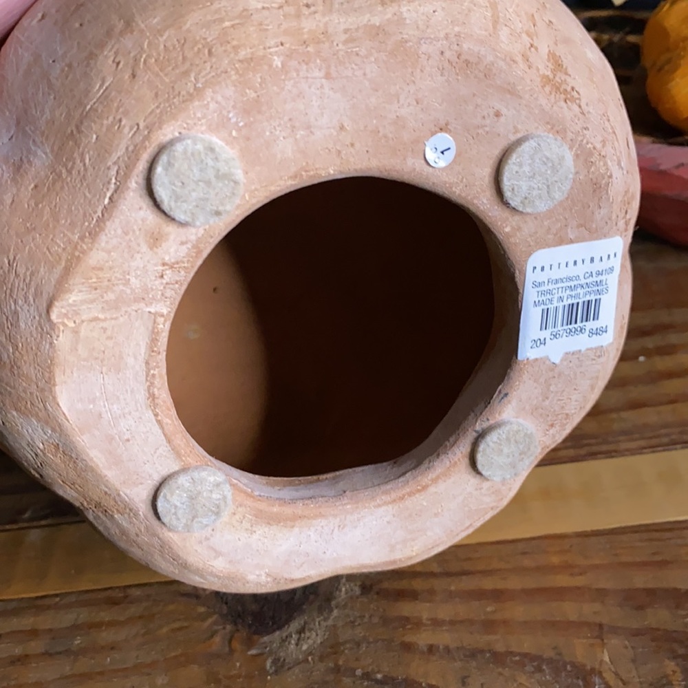 Pottery Barn Terra Cotta Pumpkin - Picture 6 of 12